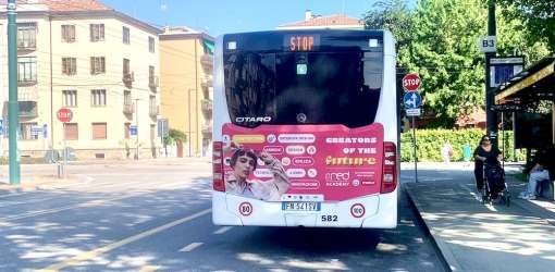 Campagna ITS Red Academy "Creators of the future" sugli autobus veneti
