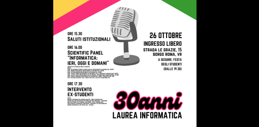 Poster 30 anni Corso di Laurea Informatica Verona