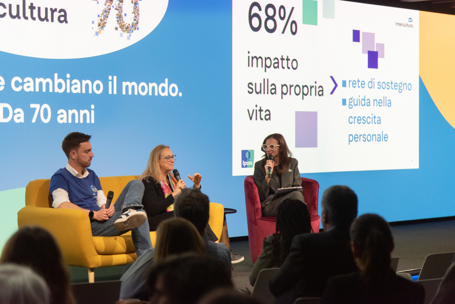 Elisa Tagliani modera evento dei 70 anni di Intercultura